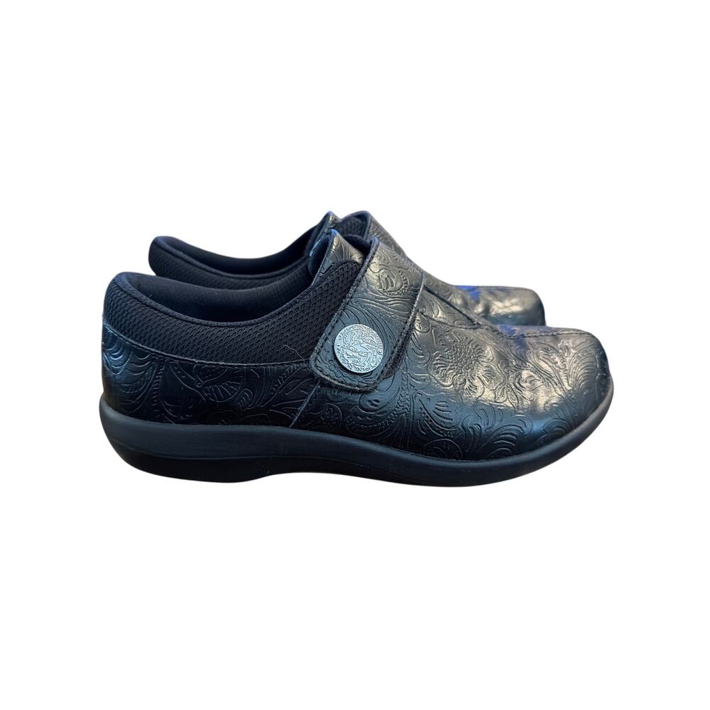 ⭐️ Women’s Alegria Joleen Black Textured Leather Comfort Shoes Size 37 ( 7 )